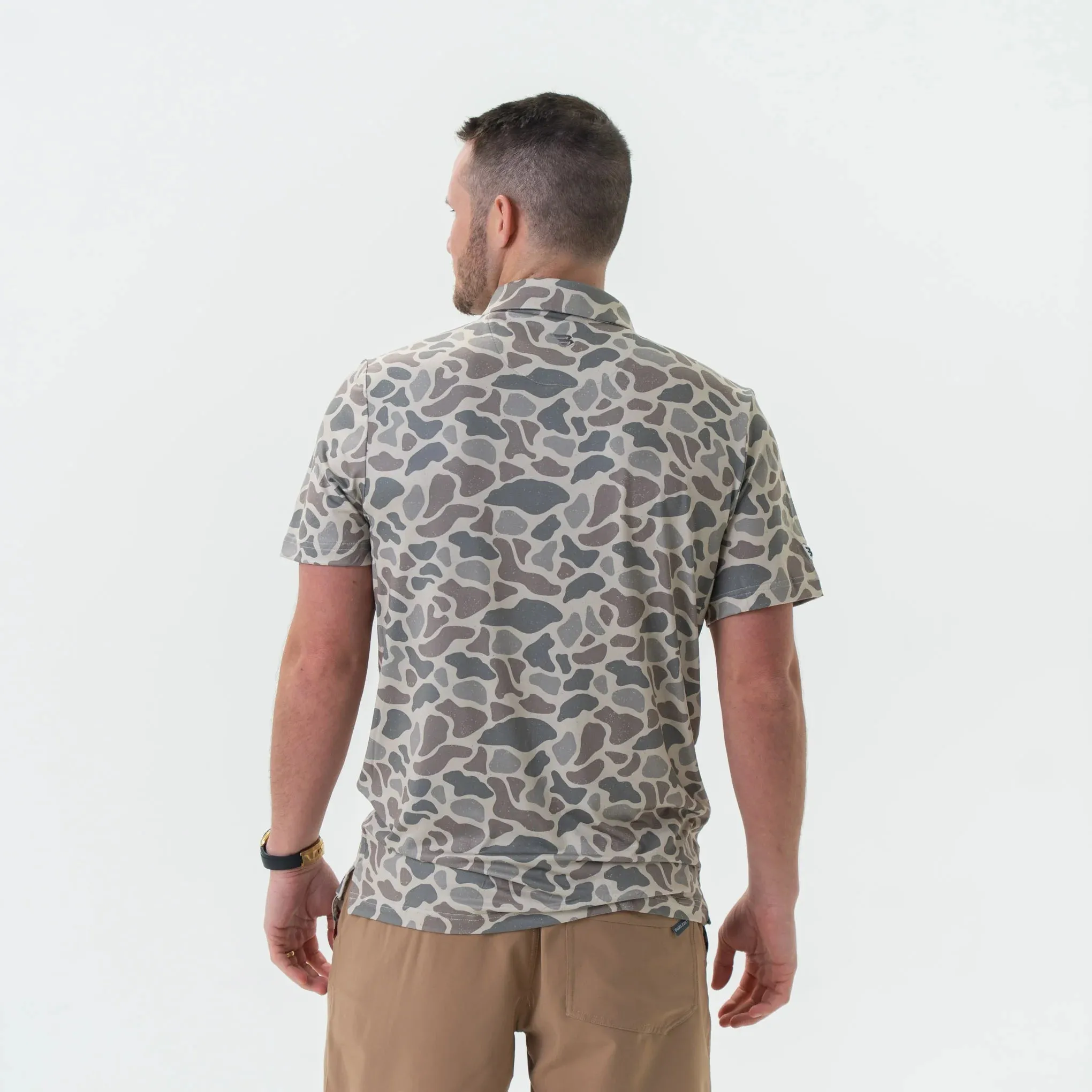 Burlebo Classic Deer Camo Performance Polo