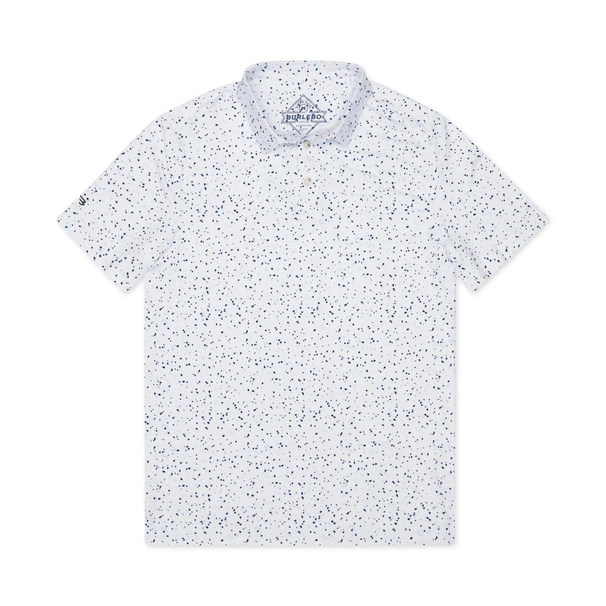 Burlebo White Speckled Performance Polo