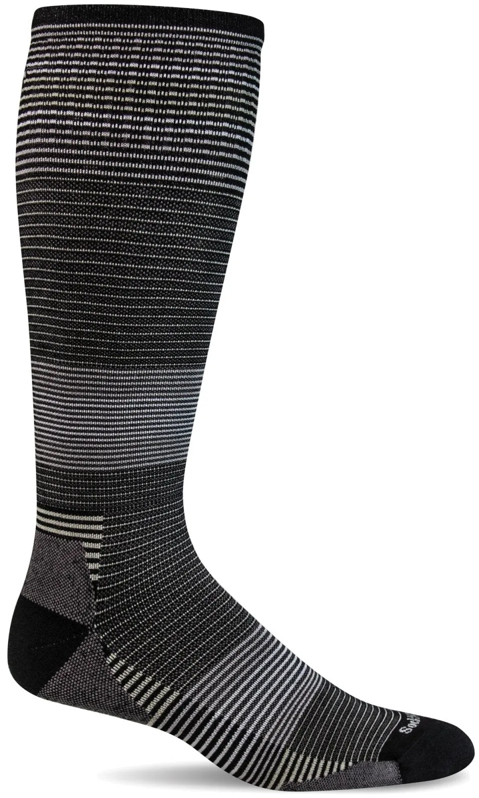 Cadence Men Knee-High - Charcoal Moderate Compression (15-20mmHg)