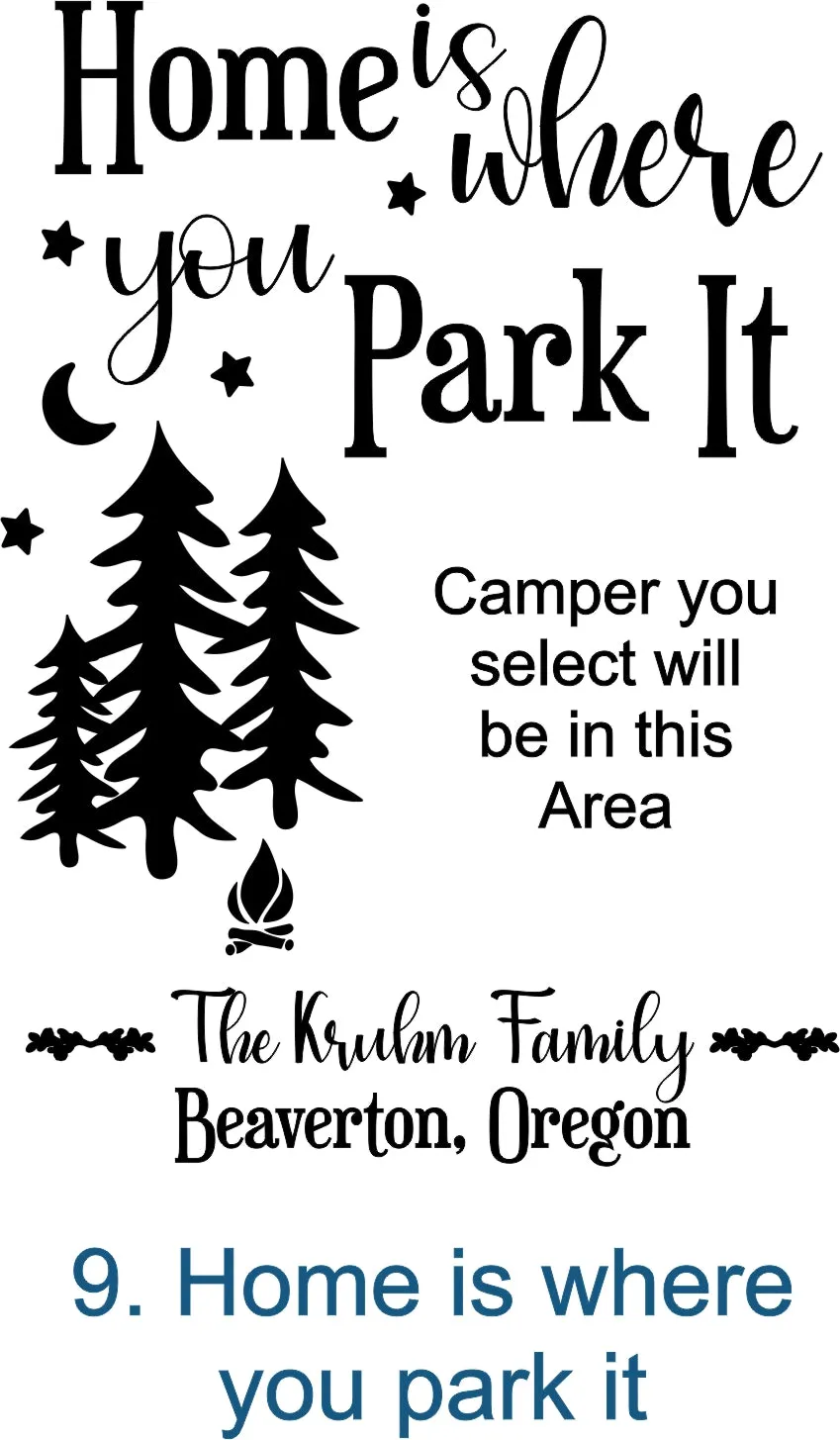 Camper Campsite garden Flag, Personalized bright Camping sign, Camp outdoor Decor, Gift outdoorsman traveler, Custom Decor rv trailer popup