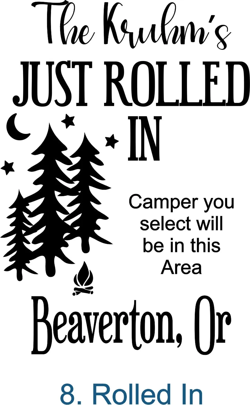 Camper Campsite garden Flag, Personalized bright Camping sign, Camp outdoor Decor, Gift outdoorsman traveler, Custom Decor rv trailer popup
