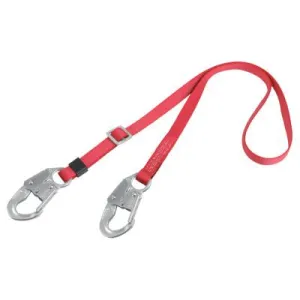 Capital Safety PRO Adjustable Web Positioning Lanyards, 6 ft, Self-Locking Snap Hook, 310 lb, 1385301