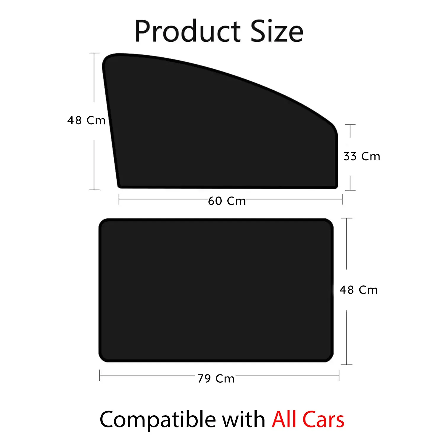 Car Side Window Sun Shades, Custom Fit For Your Cars, Window Sunshades Privacy Curtains, 100% Block Light for Breastfeeding, Taking a nap, Changing Clothes, Camping PE15980