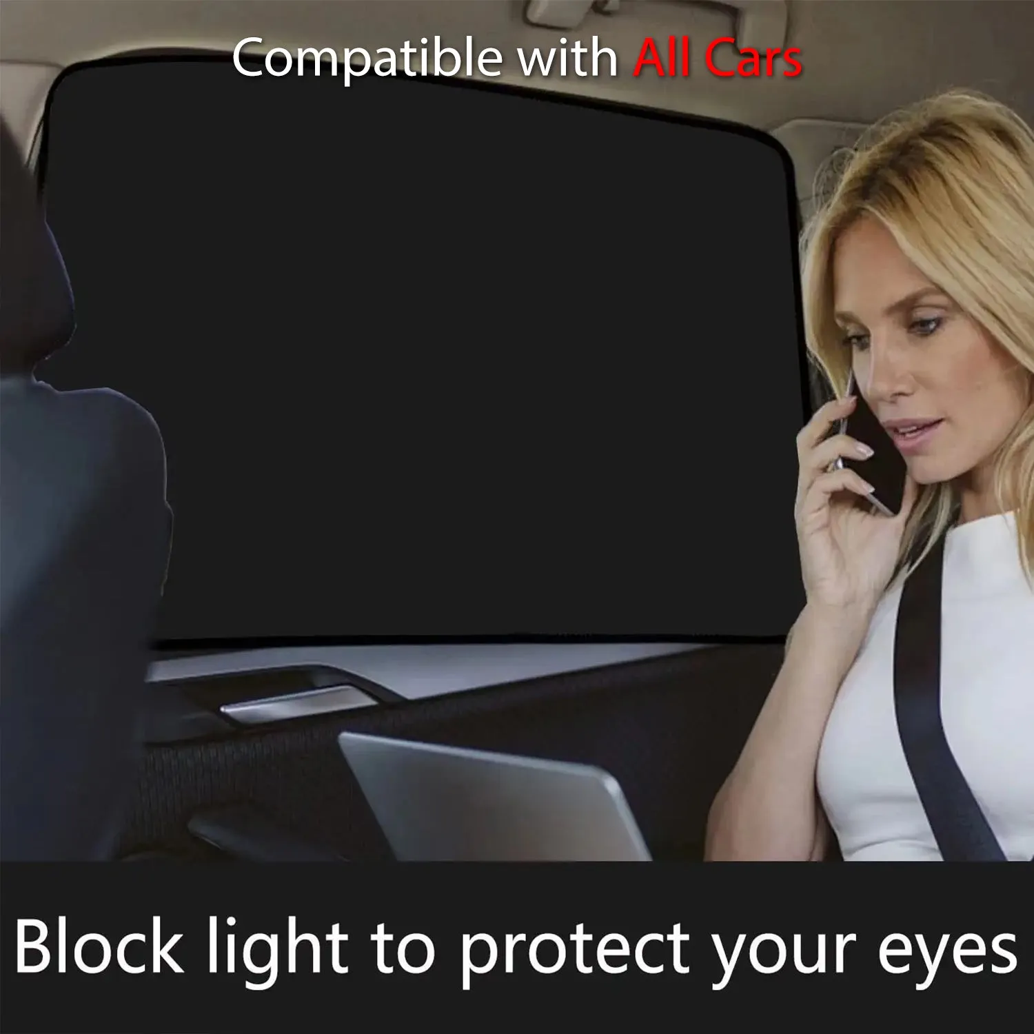 Car Side Window Sun Shades, Custom Fit For Your Cars, Window Sunshades Privacy Curtains, 100% Block Light for Breastfeeding, Taking a nap, Changing Clothes, Camping PE15980