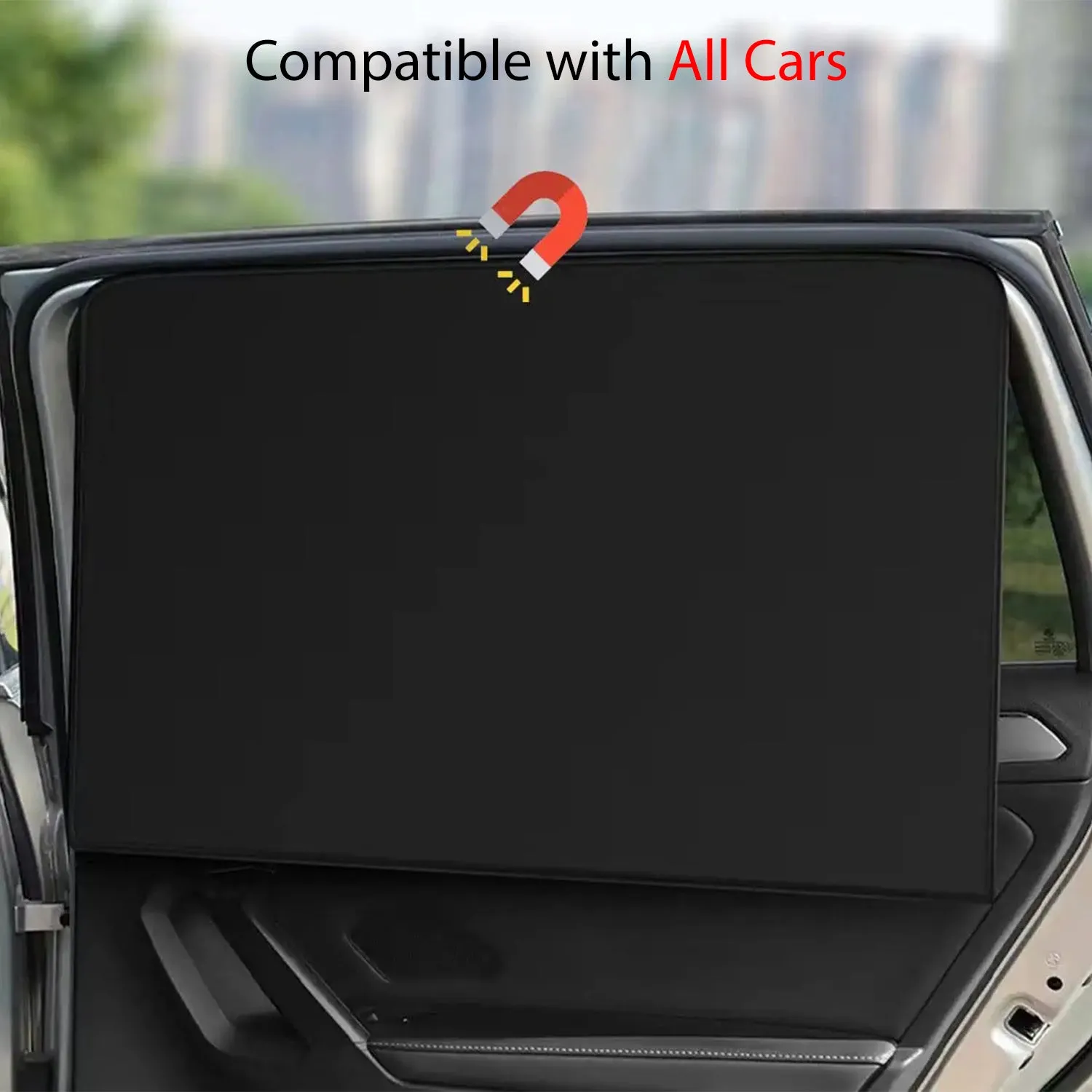 Car Side Window Sun Shades, Custom Fit For Your Cars, Window Sunshades Privacy Curtains, 100% Block Light for Breastfeeding, Taking a nap, Changing Clothes, Camping PE15980