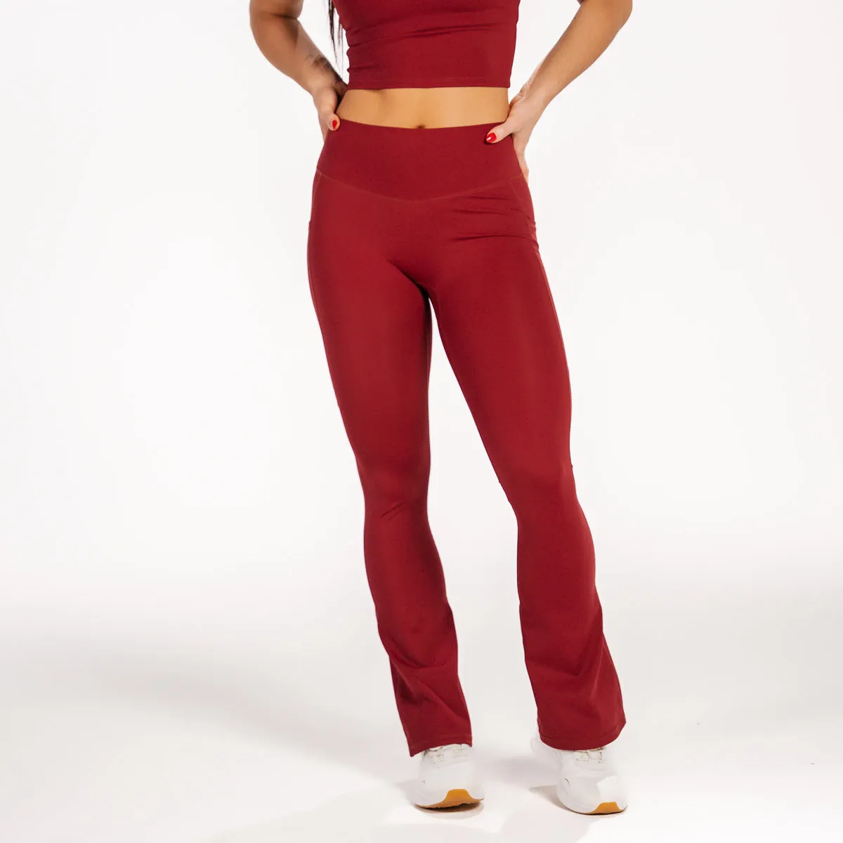 Cardinal Bec Flare Pocket Leggings