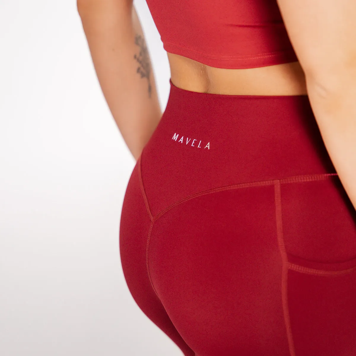 Cardinal Bec Flare Pocket Leggings