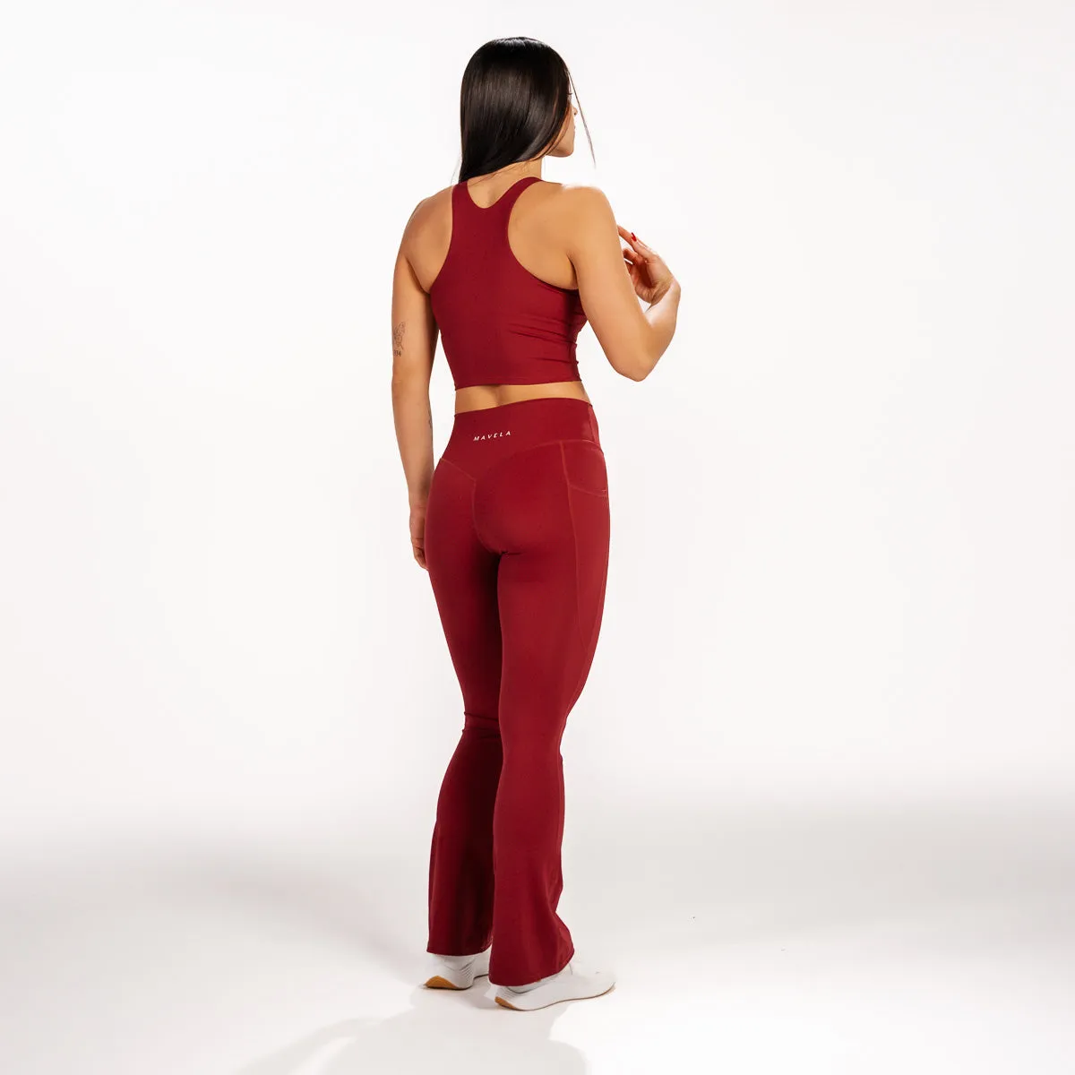 Cardinal Bec Flare Pocket Leggings
