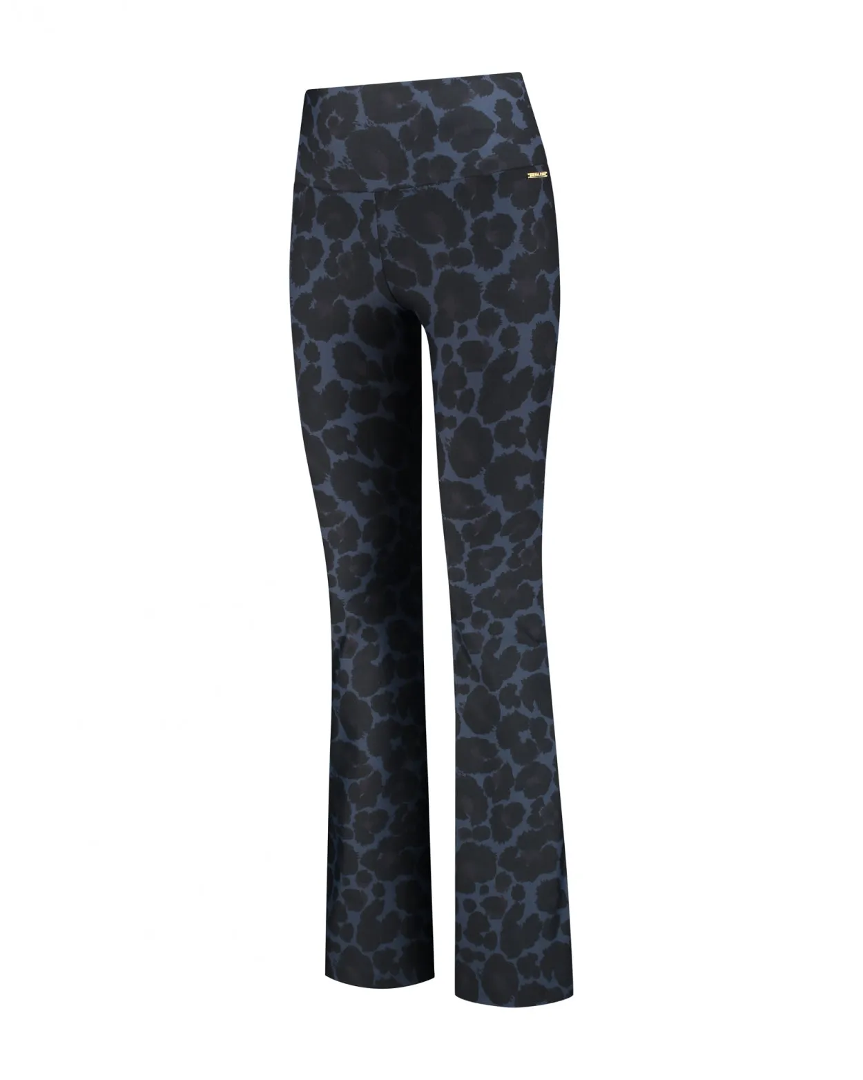 Celine Flared Leggings | Leopard Navy