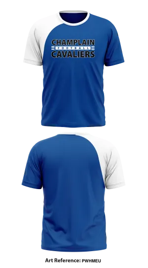 Champlain Cavaliers Football Core Men's SS Performance Tee - pwHmeU