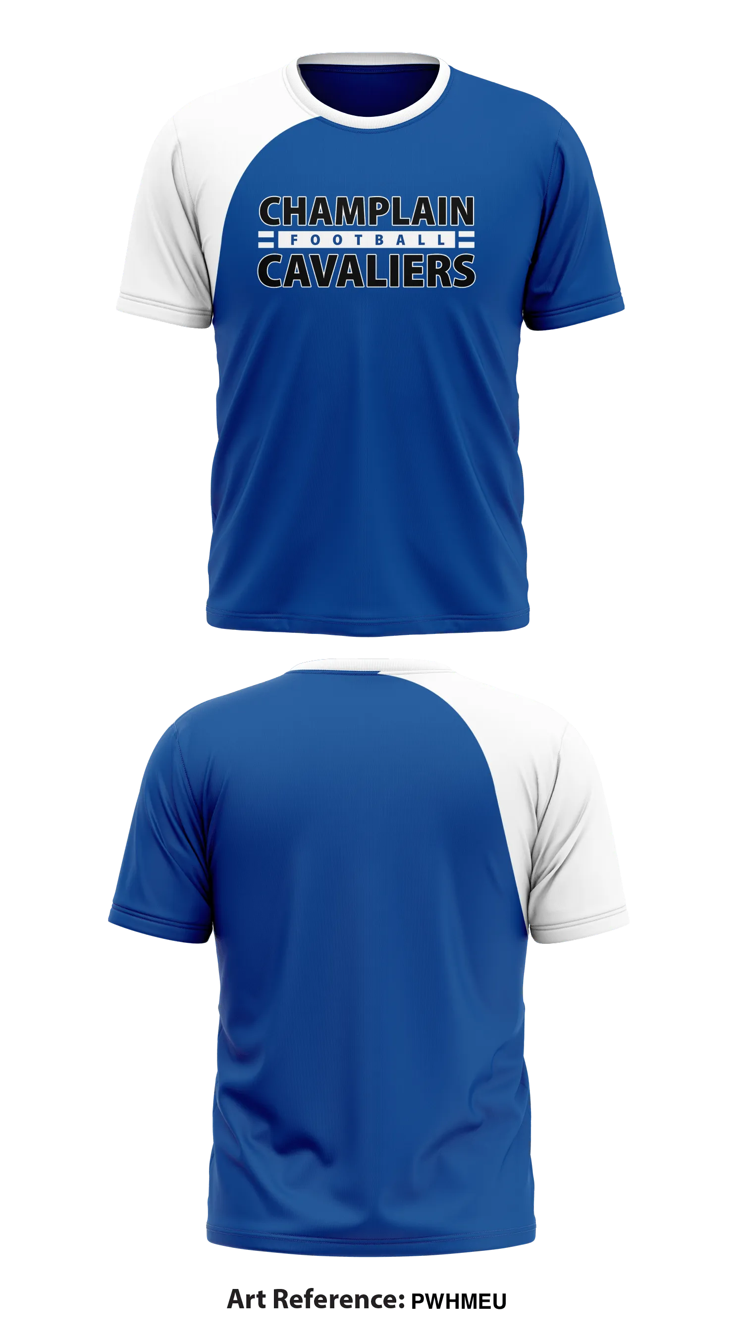 Champlain Cavaliers Football Core Men's SS Performance Tee - pwHmeU