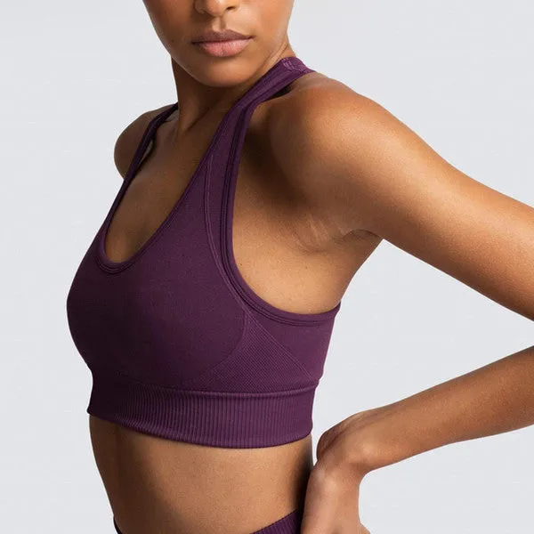 Chaturanga Bra and Legging Set - Burgundy