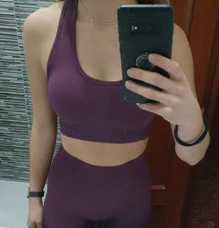 Chaturanga Bra and Legging Set - Burgundy
