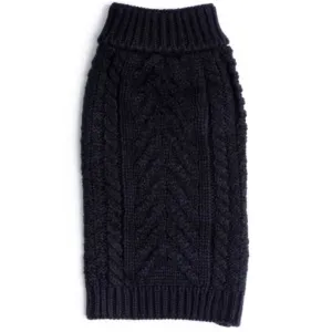 Chunky Knit Blue Dog Jumper