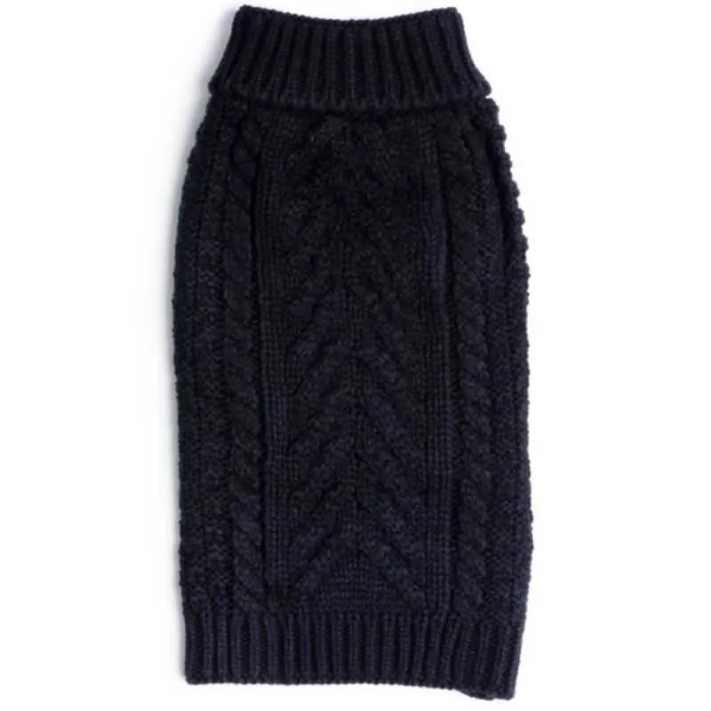 Chunky Knit Blue Dog Jumper