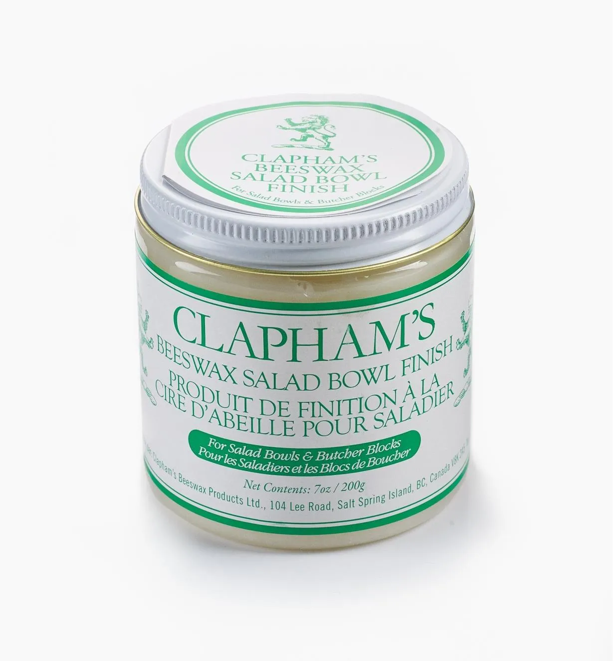 Clapham's Beeswax Salad Bowl Finish 7oz