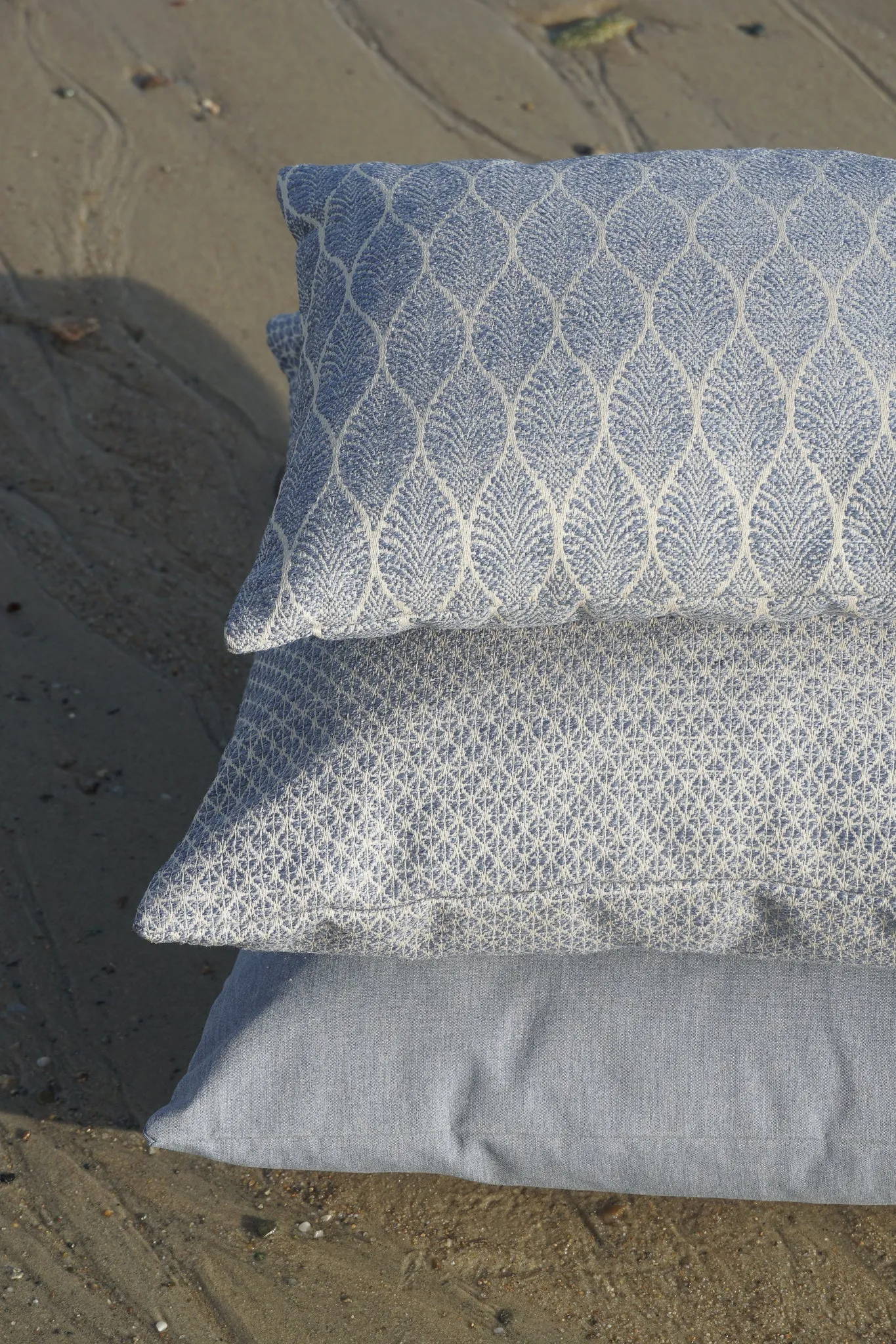 Coastal Breeze Indigo Outdoor Pillow by Anaya