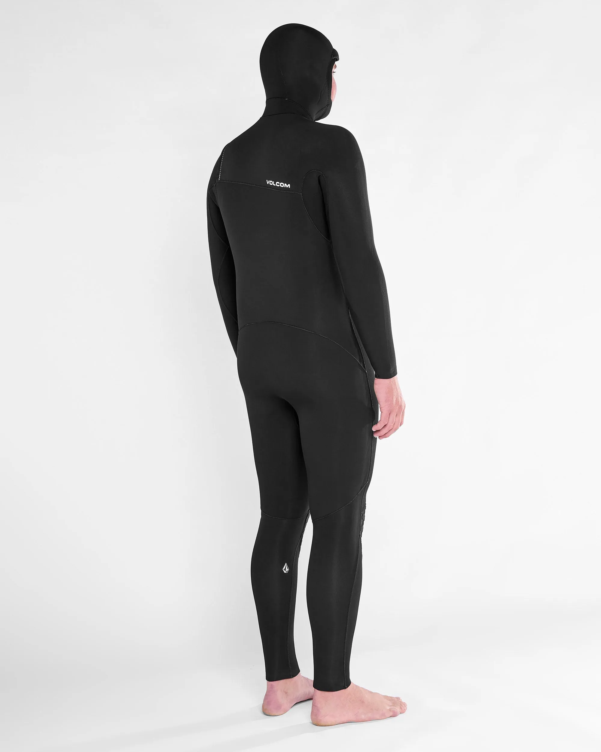 Combinaison de Surf Modulator à Capuche 4/3 mm Zippée Poitrine - BLACK
