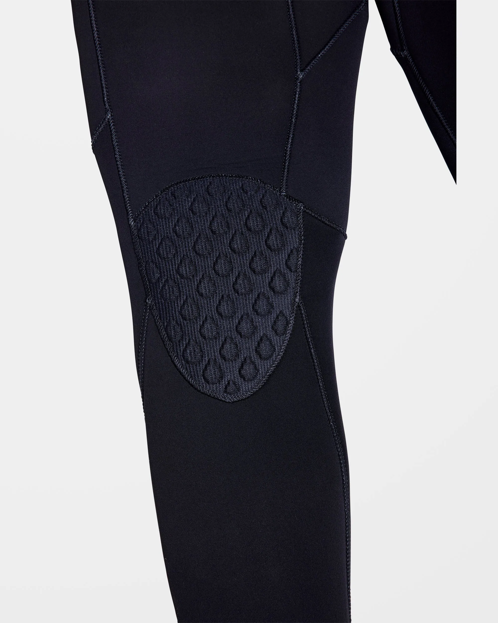 Combinaison de Surf Modulator à Capuche 4/3 mm Zippée Poitrine - BLACK