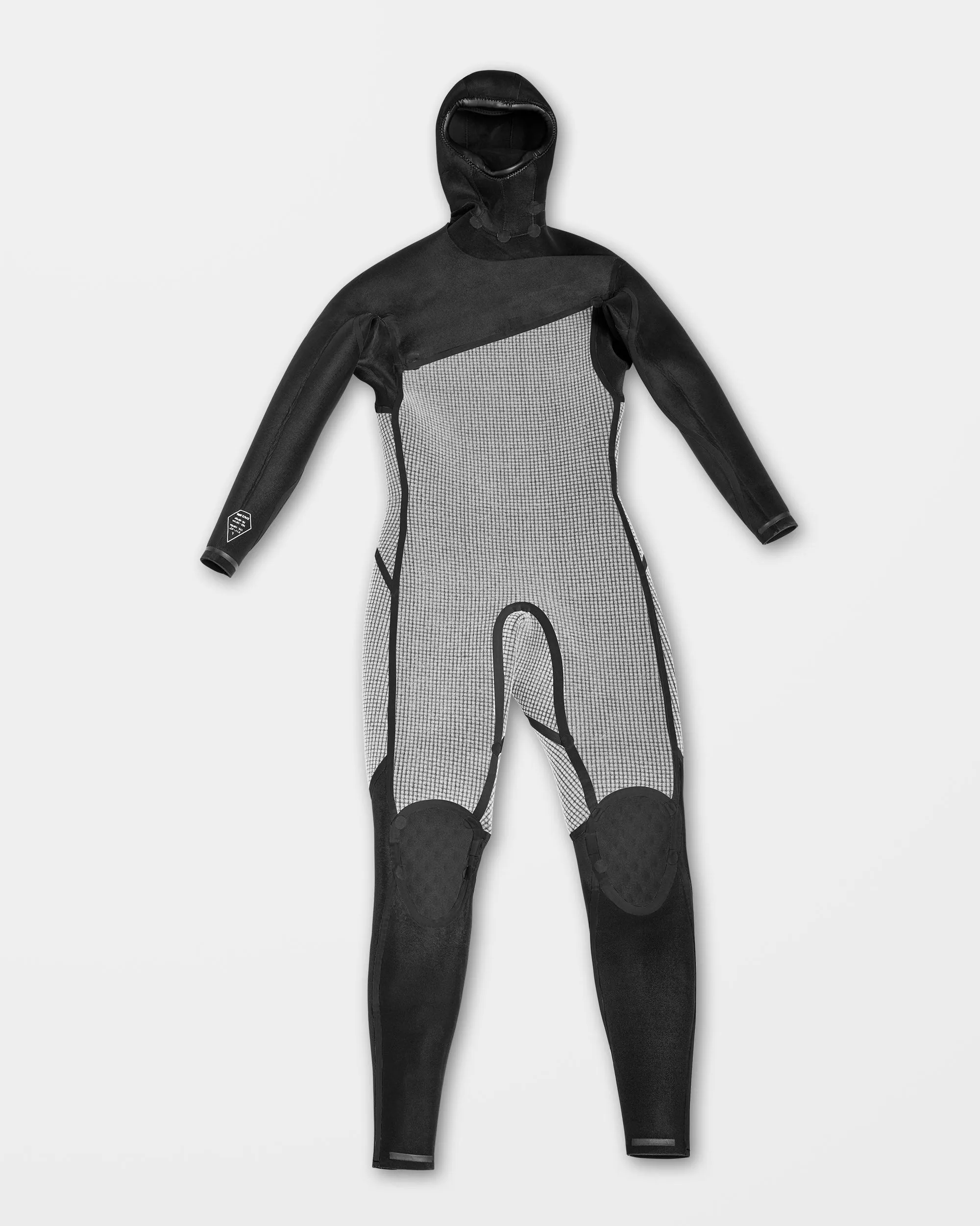 Combinaison de Surf Modulator à Capuche 5/4/3 mm Zippée Poitrine - BLACK
