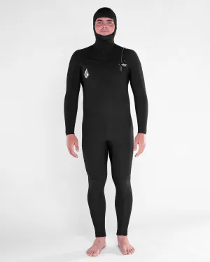 Combinaison de Surf Modulator à Capuche 5/4/3 mm Zippée Poitrine - BLACK