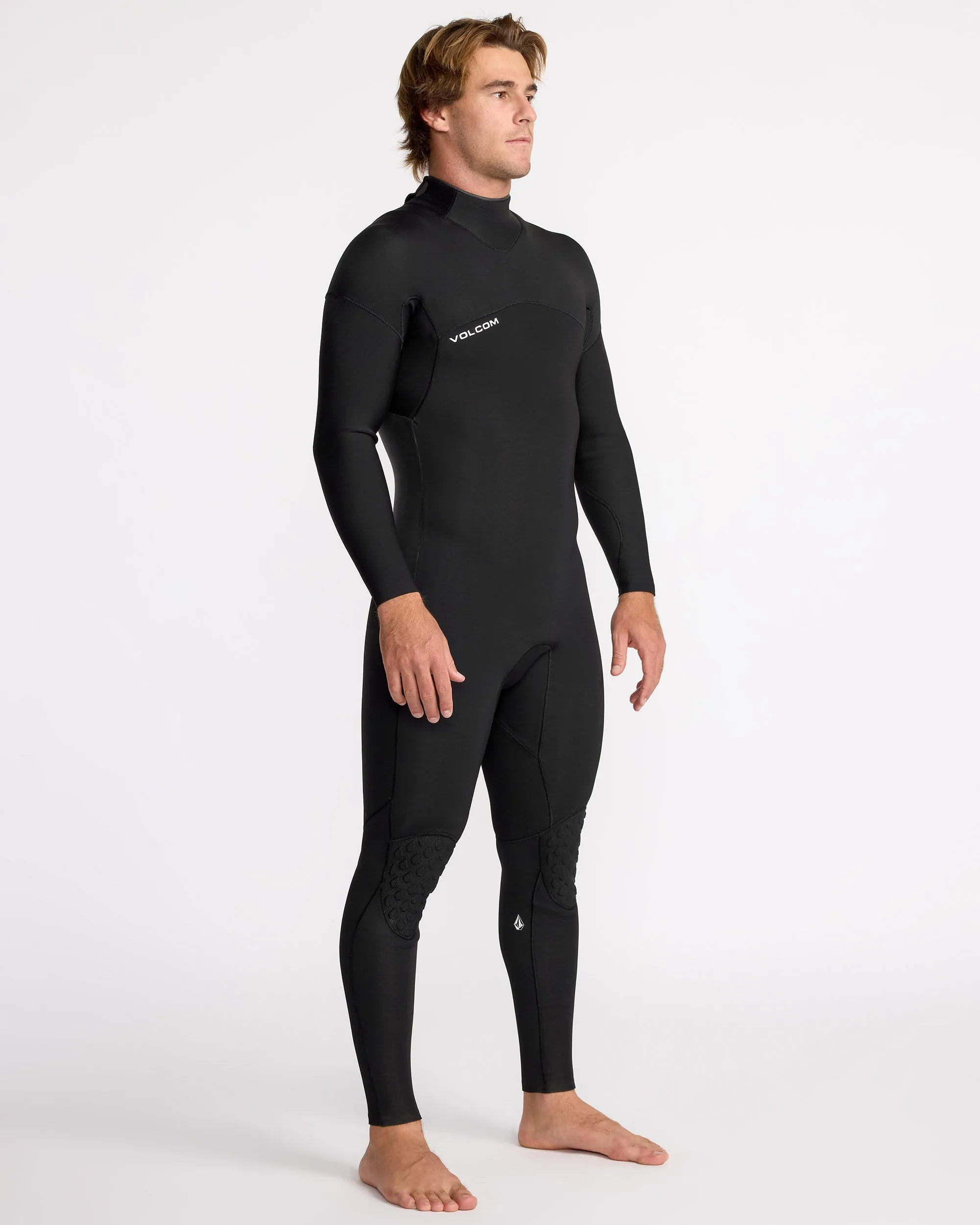 Combinaison de Surf Modulator Intégrale 3/2 mm Manches Longues Zippée au Dos - BLACK