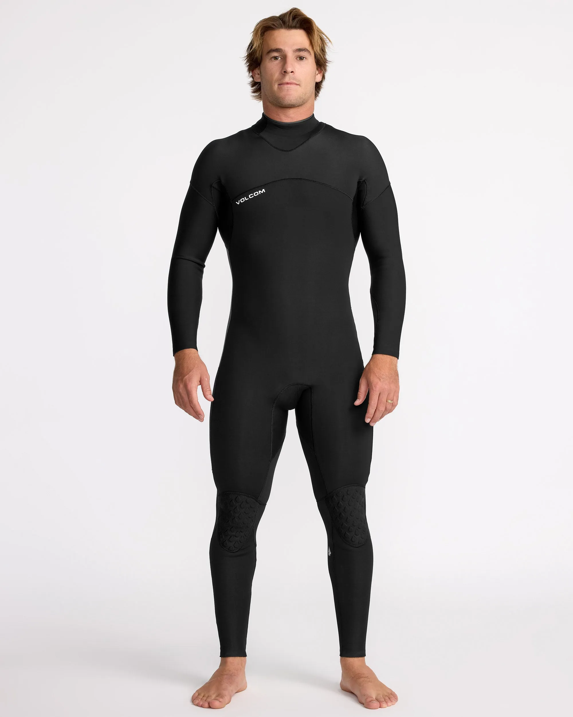 Combinaison de Surf Modulator Intégrale 3/2 mm Manches Longues Zippée au Dos - BLACK