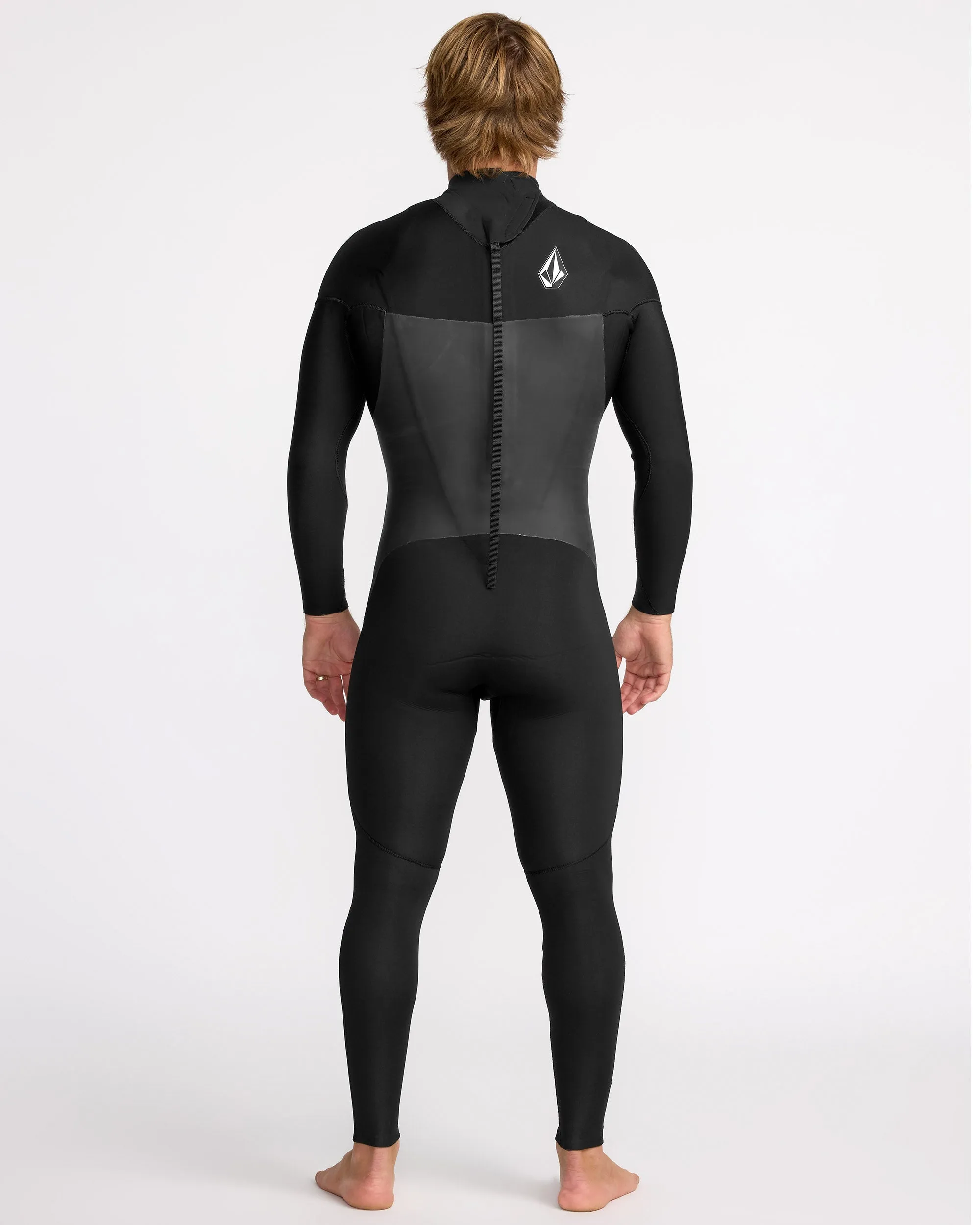 Combinaison de Surf Modulator Intégrale 3/2 mm Manches Longues Zippée au Dos - BLACK