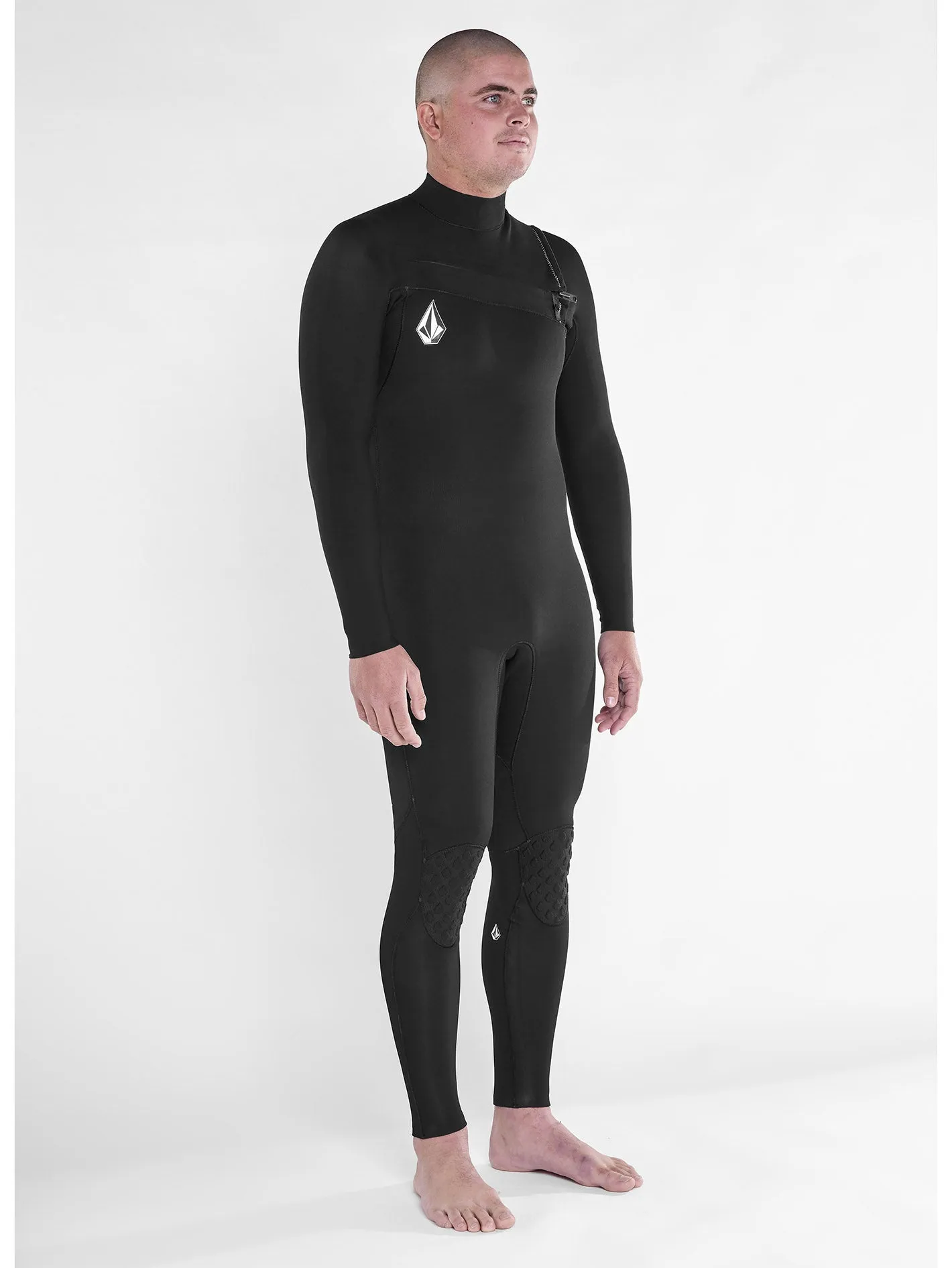 Combinaison de Surf Modulator Intégrale 3/2 mm Zippée Poitrine - BLACK
