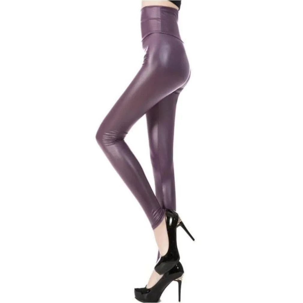 ContiNent 33 Sexy Legging Punk Black Skinny Pants Fashion High Waist Stretch Push Up Leggins