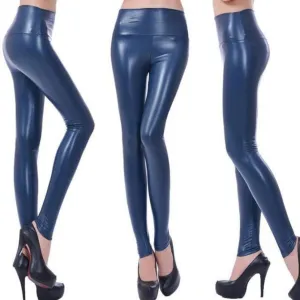 ContiNent 33 Sexy Legging Punk Black Skinny Pants Fashion High Waist Stretch Push Up Leggins