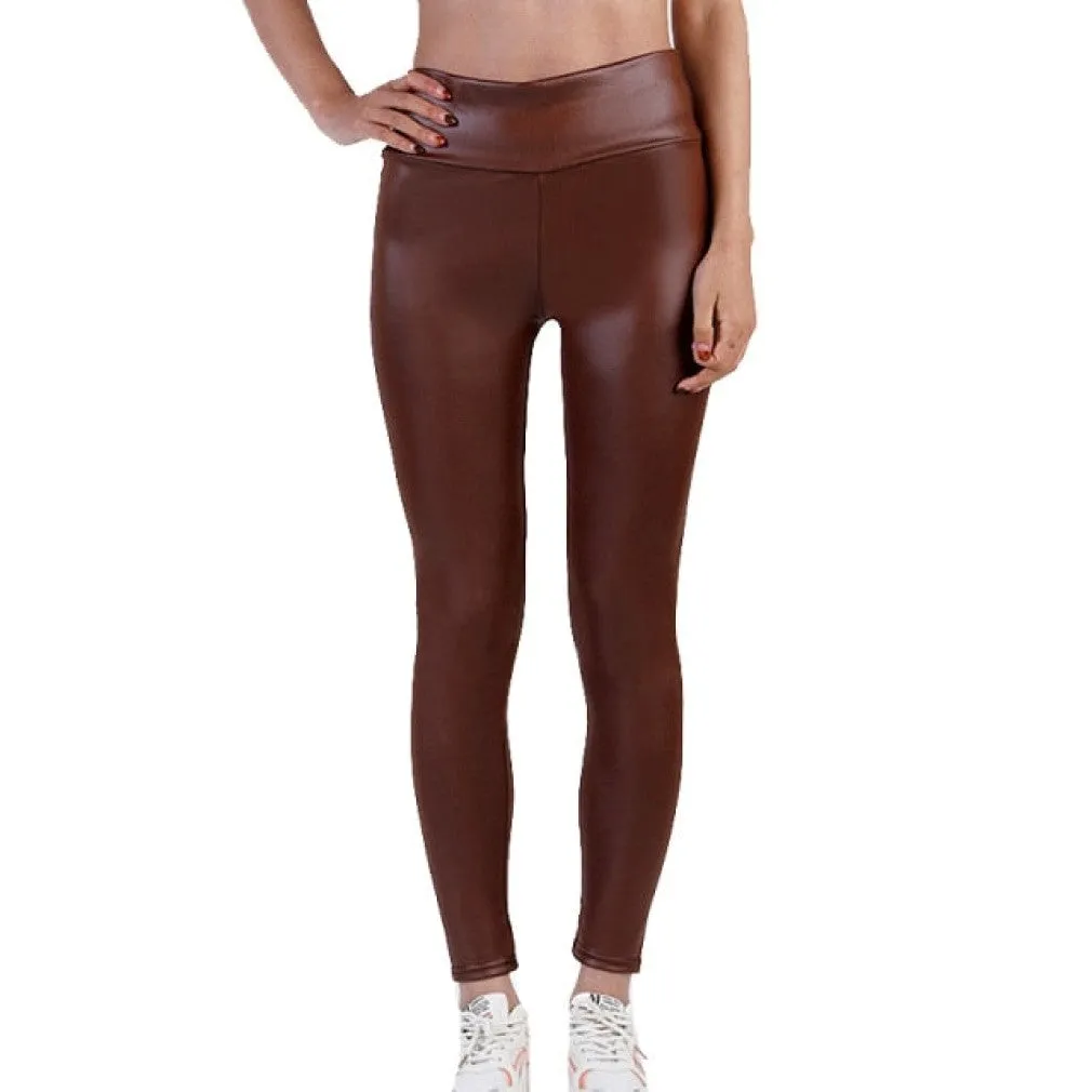 ContiNent 33 Sexy Legging Punk Black Skinny Pants Fashion High Waist Stretch Push Up Leggins