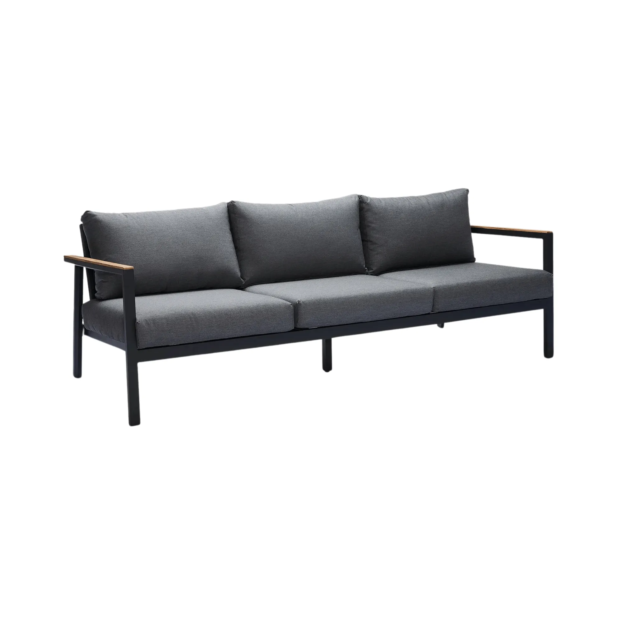 Copenhagen Outdoor 3-Seater Sofa - Charcoal