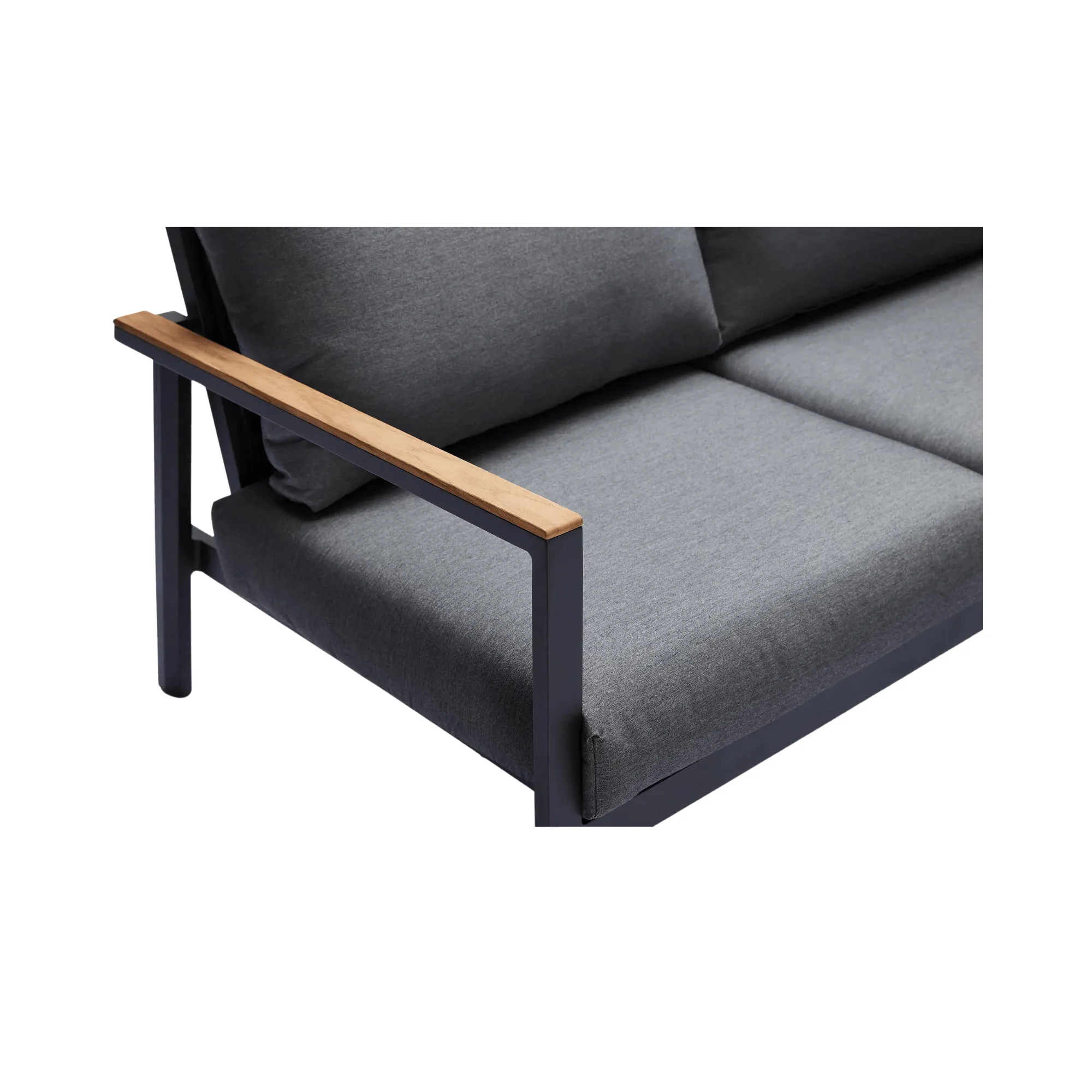 Copenhagen Outdoor 3-Seater Sofa - Charcoal