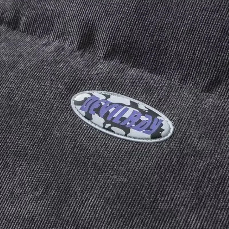 Corduroy Solid Color Alphabet Winter Coat