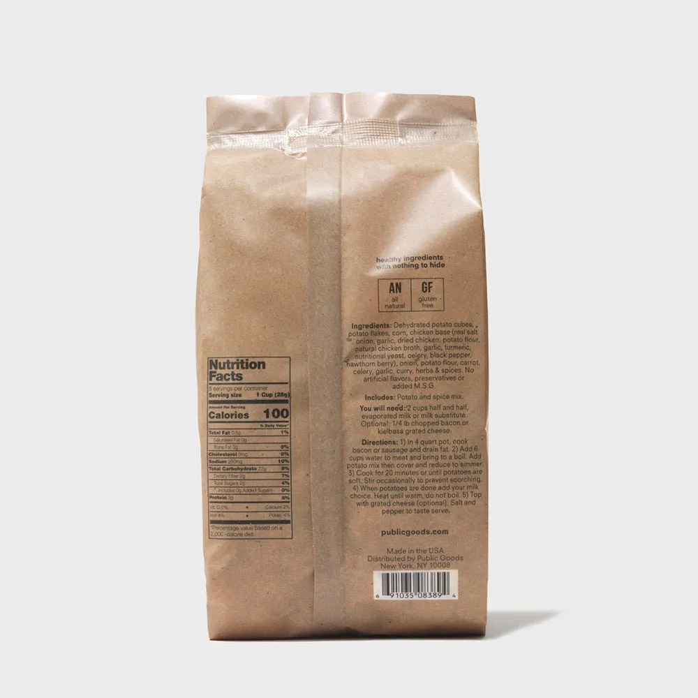 Corn Chowder Dried Soup Mix