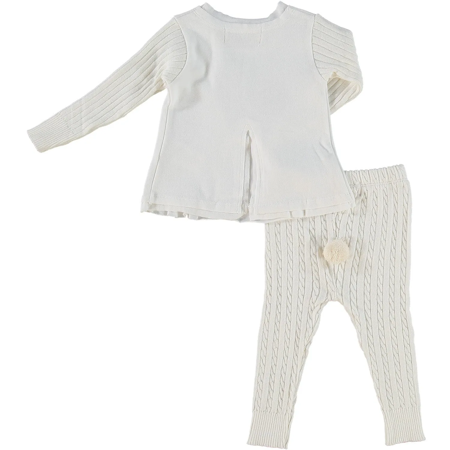 Cream Tulle Pom Pom TuTu 6-24 months