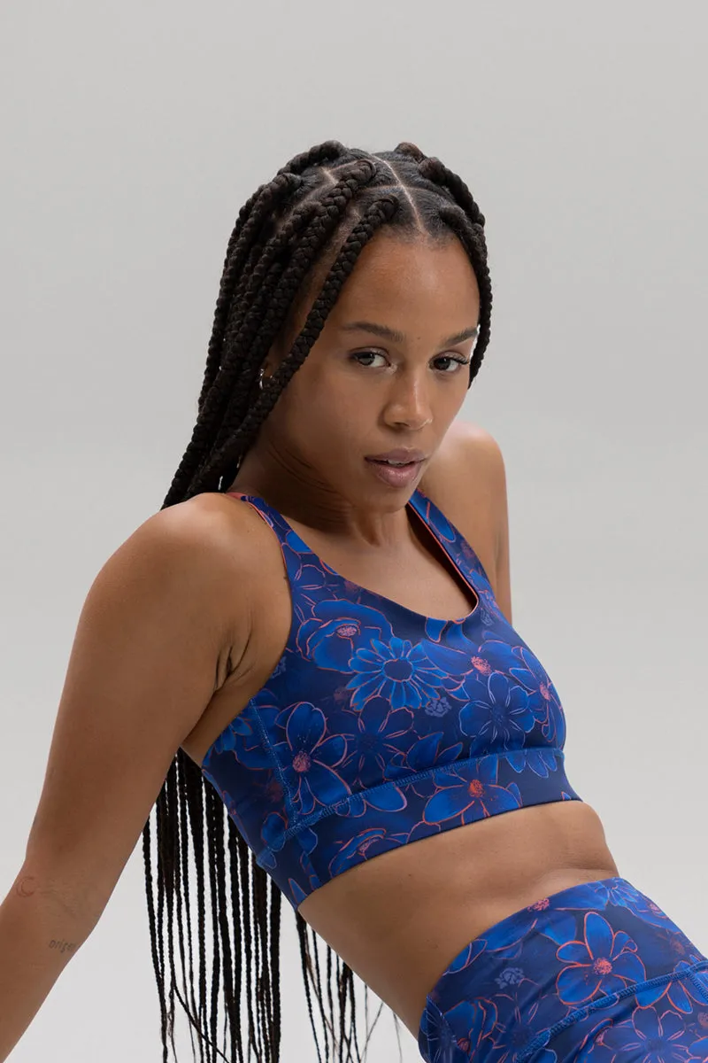 Criss-Cross Bra Flower Daze