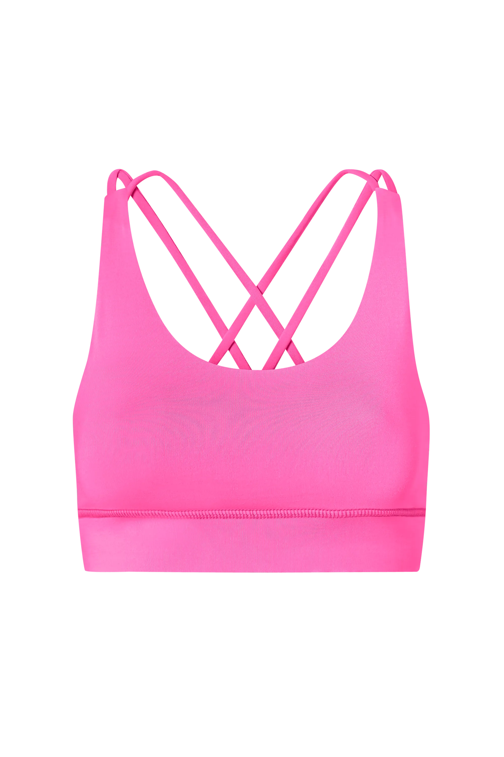 Criss-Cross Bra Neon Pink