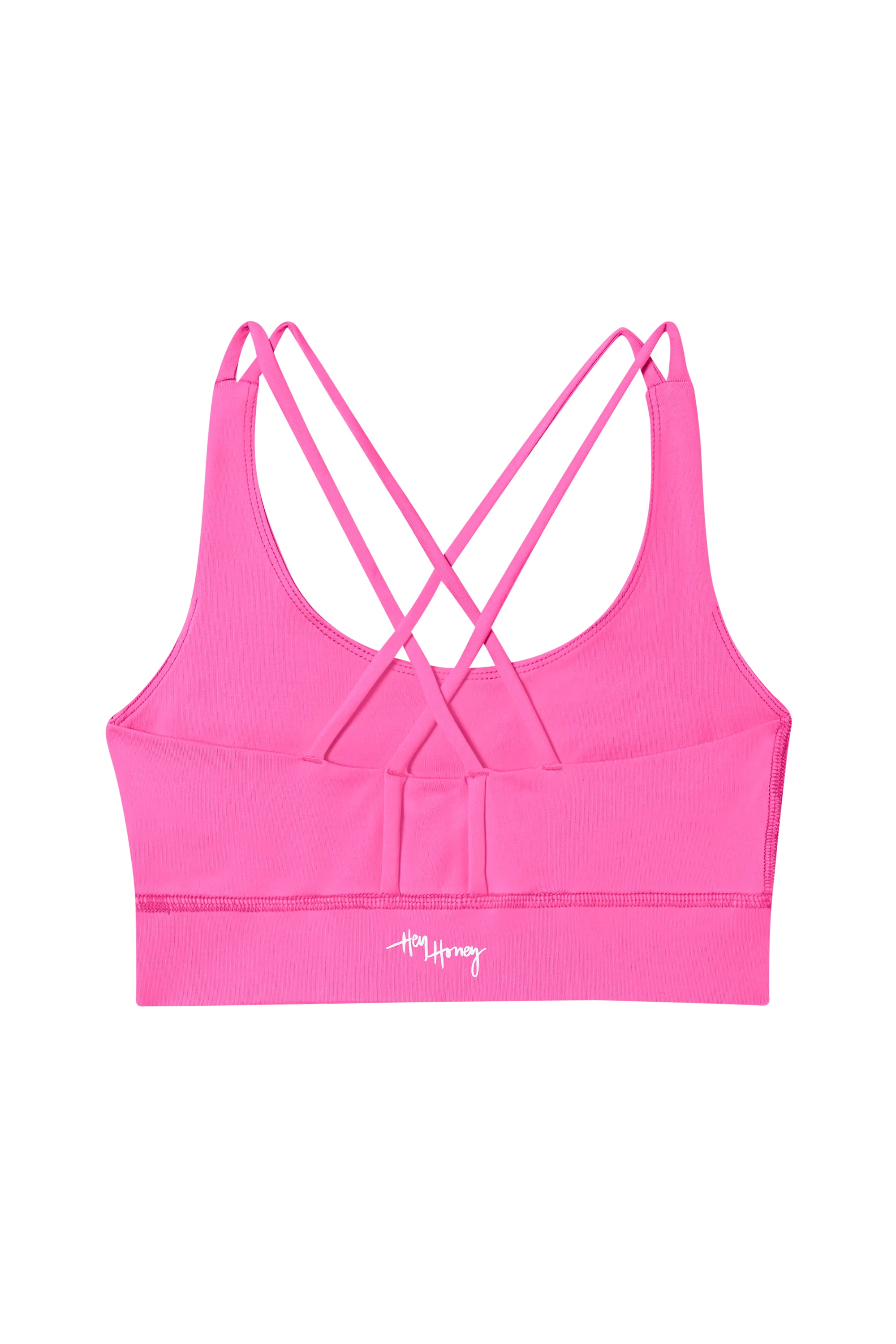 Criss-Cross Bra Neon Pink