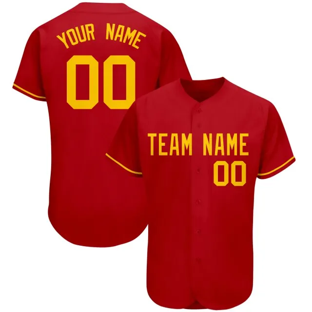 Custom Embroidered Baseball Jersey for Men/Women/Youth Designing Softball V-Neck Playing Tee Shirts With Team Name，Number