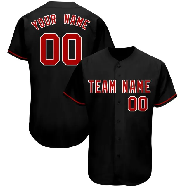 Custom Embroidered Baseball Jersey for Men/Women/Youth Designing Softball V-Neck Playing Tee Shirts With Team Name，Number