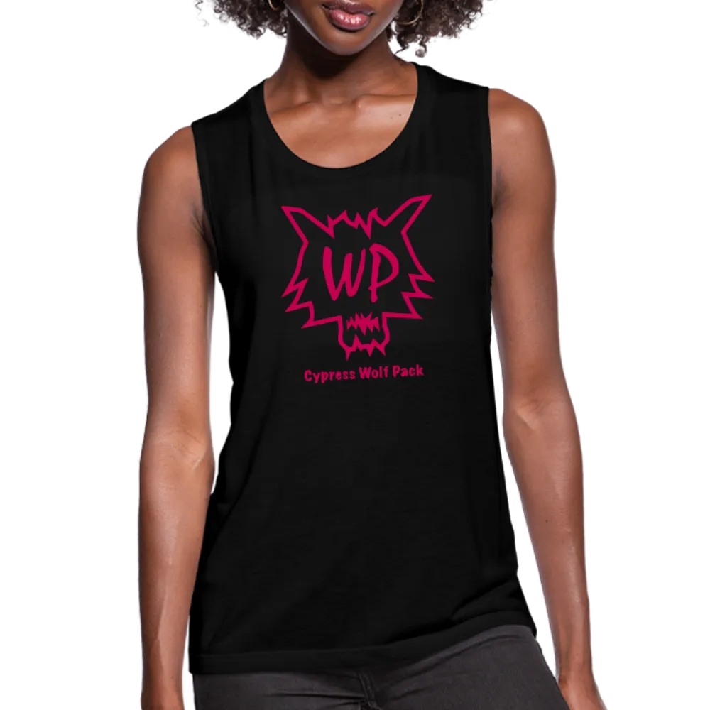Cypress Wolf Pack Pink- Women's Flowy Muscle Tank
