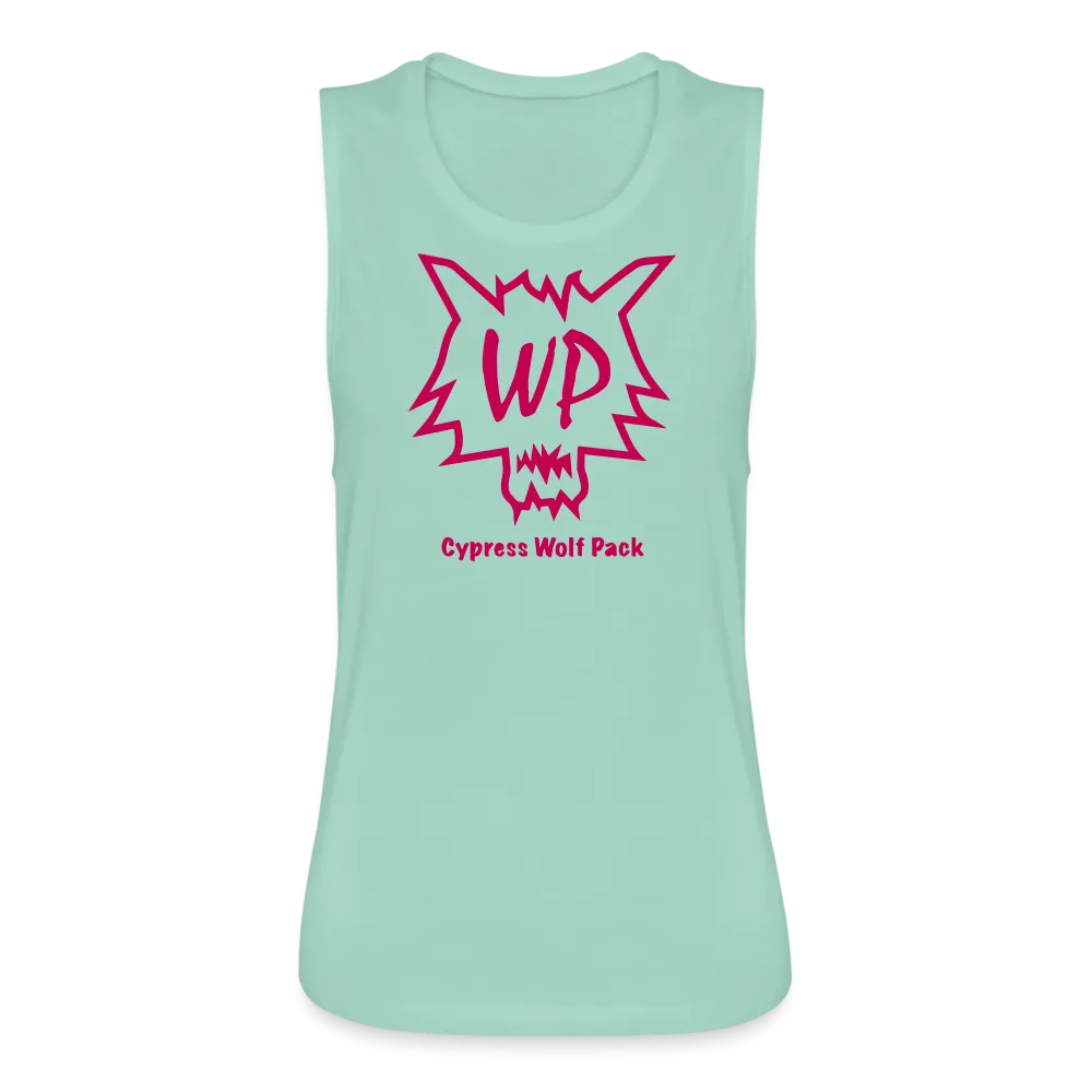 Cypress Wolf Pack Pink- Women's Flowy Muscle Tank