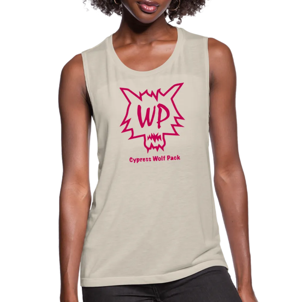 Cypress Wolf Pack Pink- Women's Flowy Muscle Tank