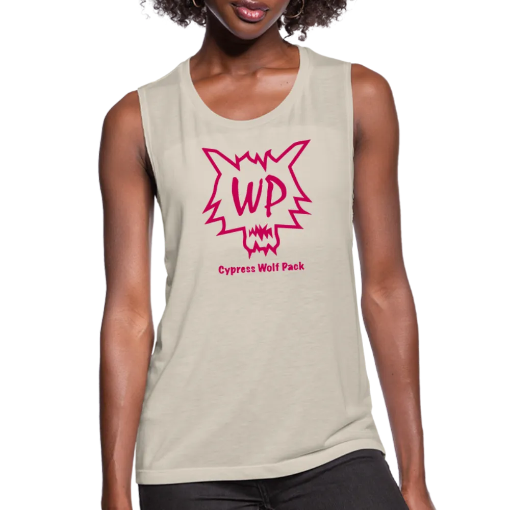 Cypress Wolf Pack Pink- Women's Flowy Muscle Tank