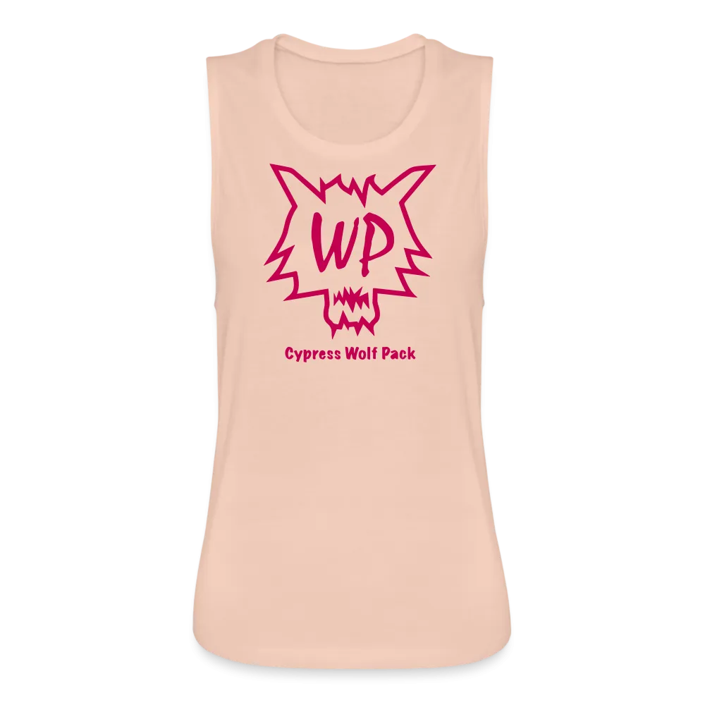 Cypress Wolf Pack Pink- Women's Flowy Muscle Tank