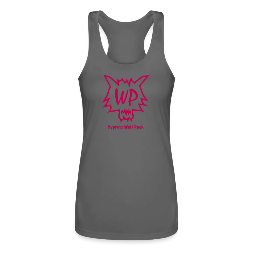 Cypress Wolf Pack Pink- Women’s Performance Racerback Tank Top