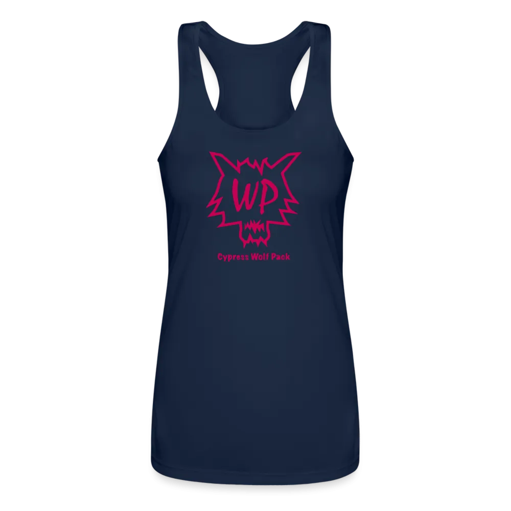 Cypress Wolf Pack Pink- Women’s Performance Racerback Tank Top