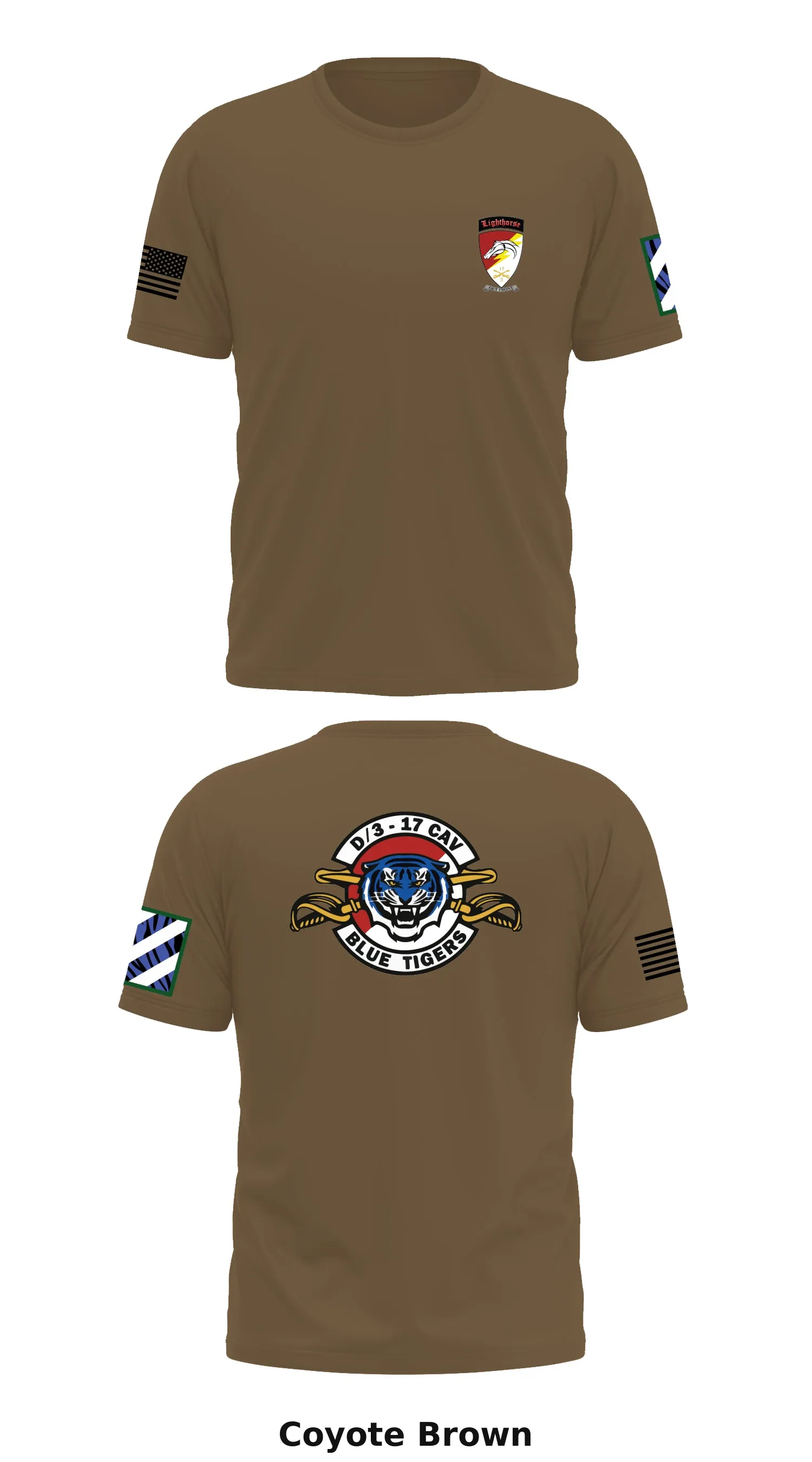 D Troop 3-17 CAV Store 1 Core Men's SS Performance Tee - 34016883712